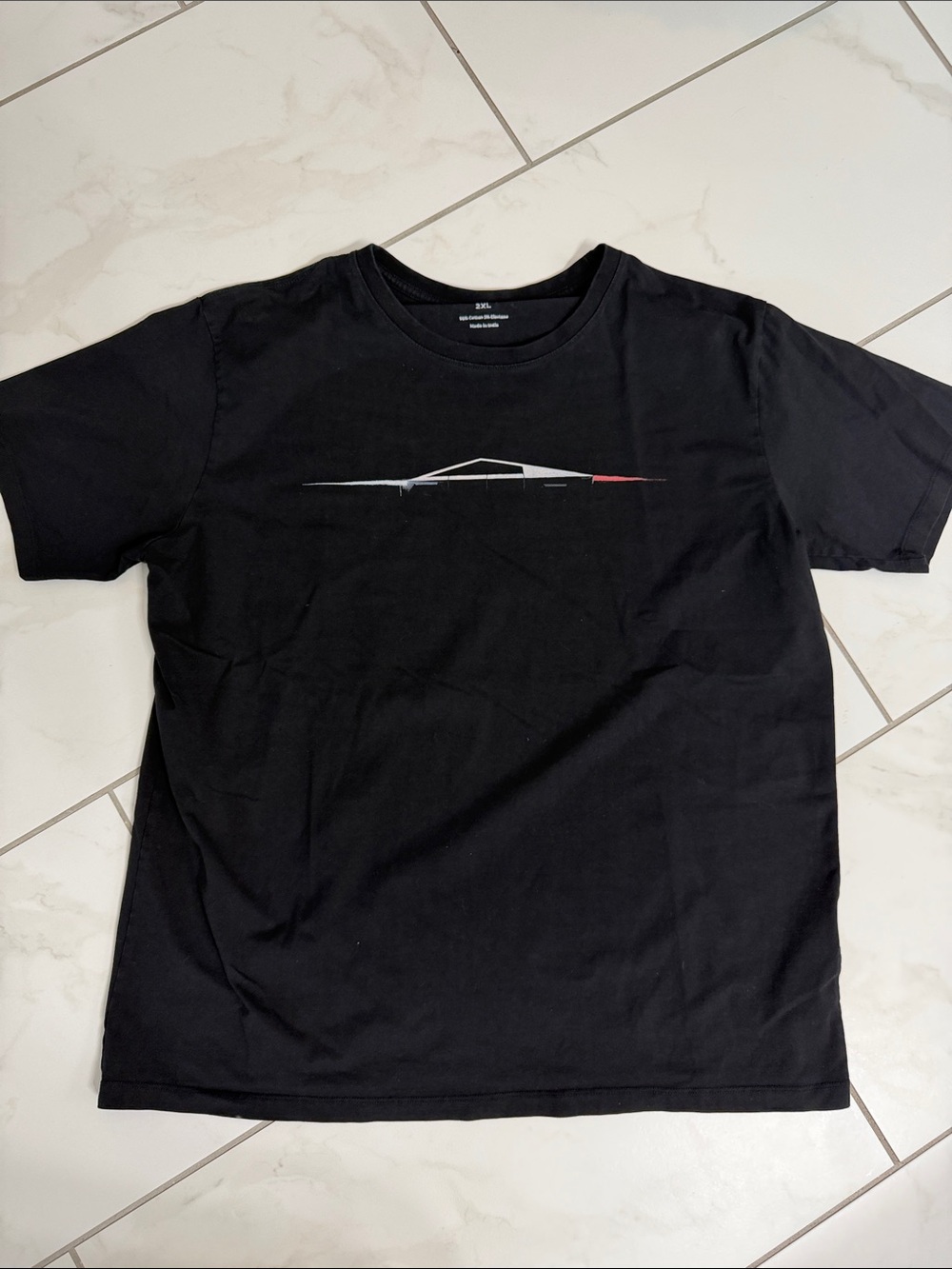 Men's Tesla Cyber truck Black Graphic Crew Neck T-Shirt 2xl